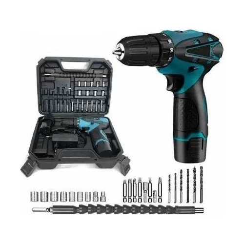 

Double Cordless 27 Piece Set Rechargeable Drill Assur Pro 12V 4Ah Electric screwdriver screwdriver dremel screwdriver 24V Drill