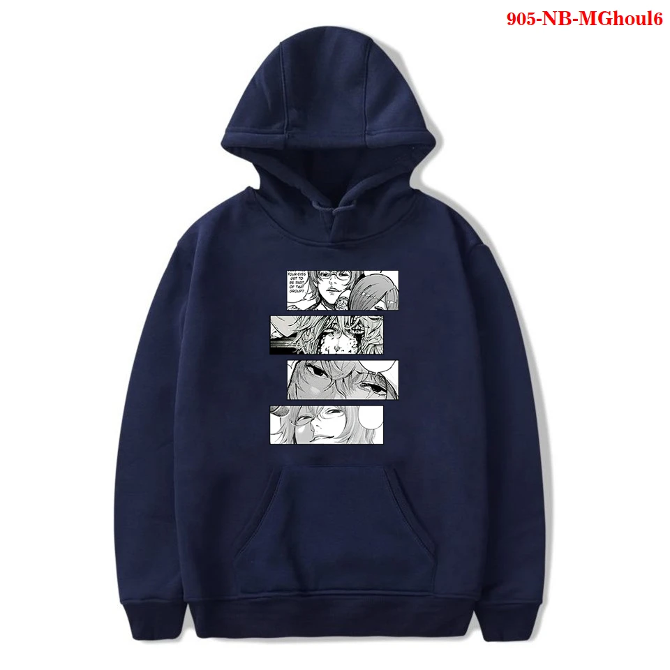 Толстовка с капюшоном из японского аниме Токийский Гуль Мужская свободная