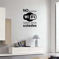 spanish quote wall stickers no tenemos wall decal for office room living room vinyl wallpaper mural ru4102