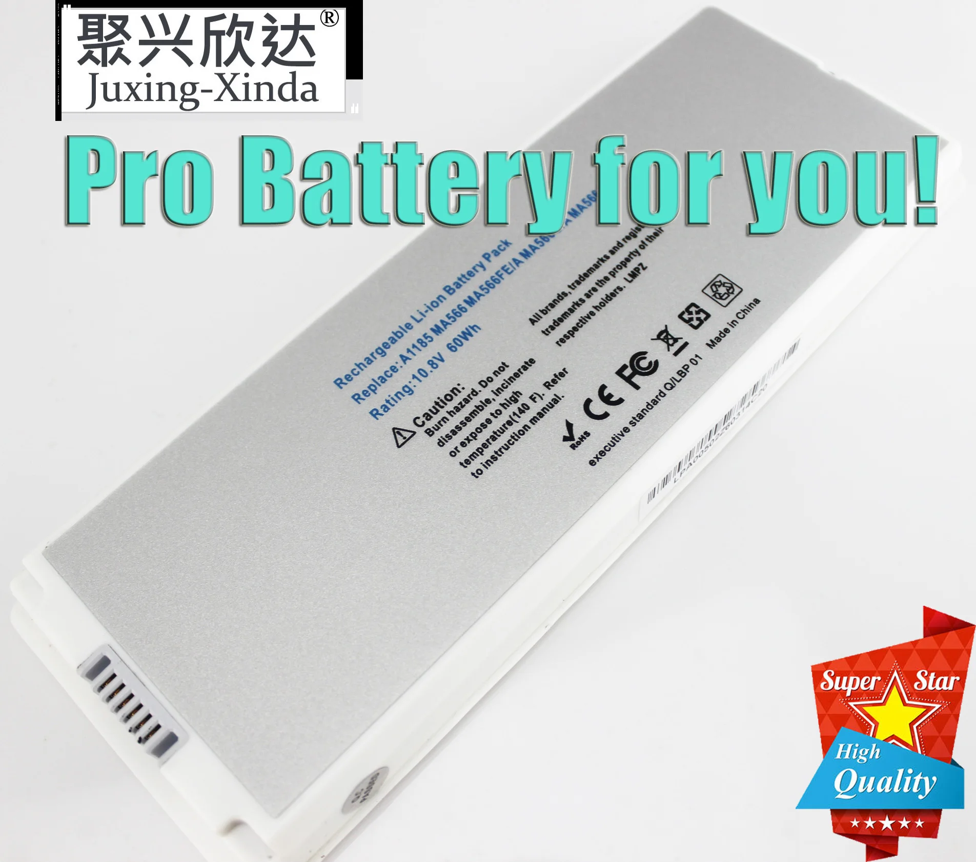 Аккумулятор A1185 для ноутбука Apple MacBook 13 дюймов A1181 (2006 2007 2008 2009) MA566 MA561 MA566FE/A MA566G/A