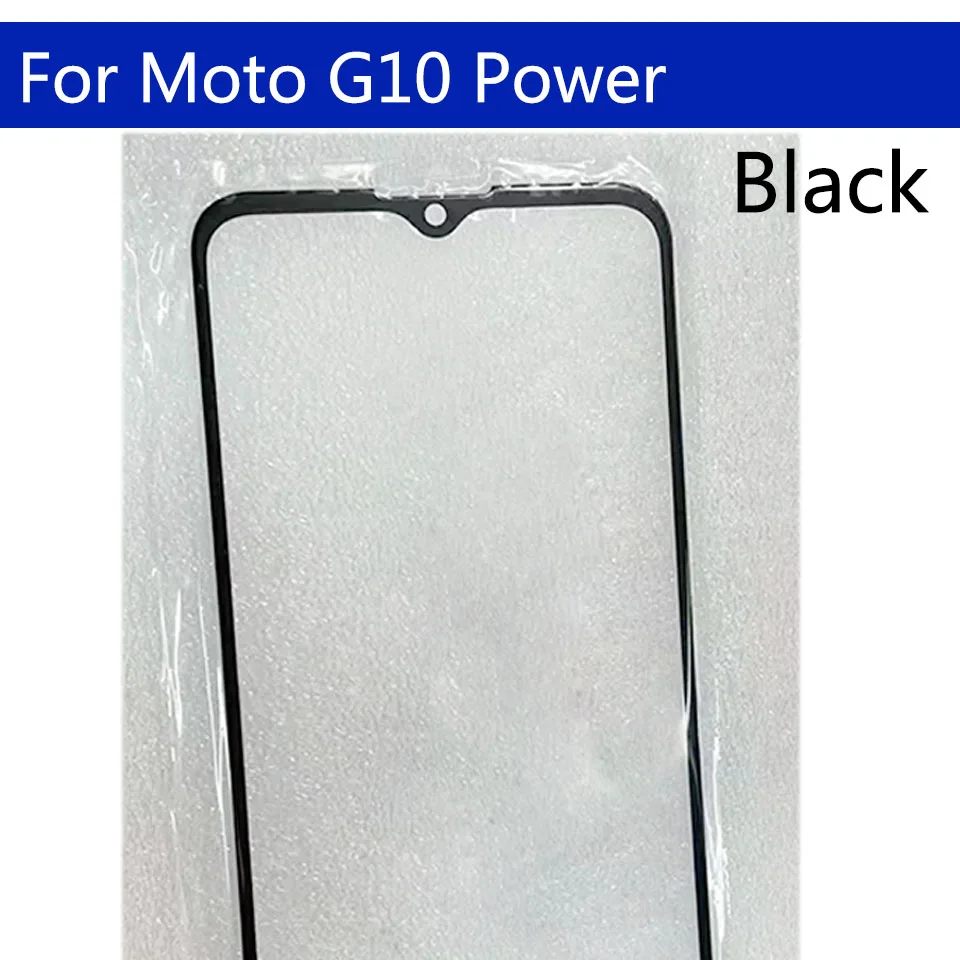 Panel de pantalla t&aacute;ctil LCD para Motorola Moto G10 Power, repuesto de lente de cristal exterior frontal, lote de 10 Uds.-2