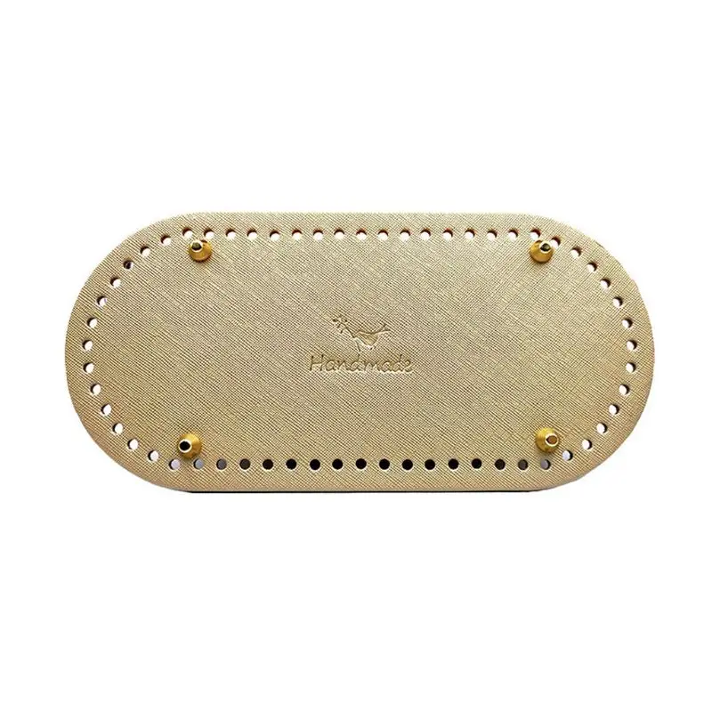 gold DIY Knitting Crochet Bag Nail Bottom Shaper Pad Insert Cushion Base for Handbag Purse Making - Цвет: gold