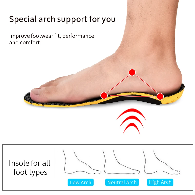 Soumit ЕВА спортивные стельки арки Поддержка ортопедические для обуви