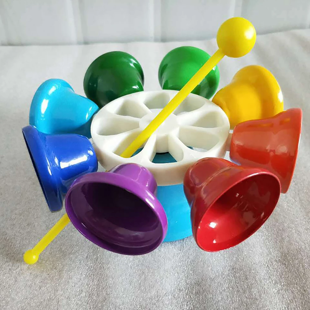 8 тонов детские музыкальные колокольчики перкуссионный инструмент звуковая