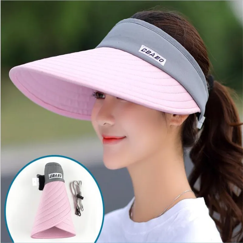 Летние женские шляпы от солнца жемчужные упаковочные Солнцезащитные козырьки