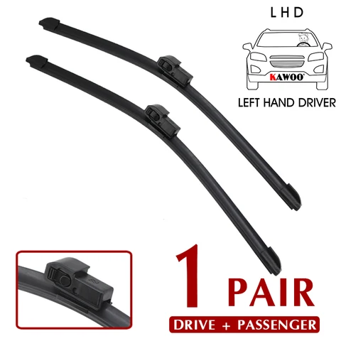 KAWOO Wiper Front Car Wiper Blades For Audi A4 B6 8E/8H October 2000 - Nov. 2003 Windshield Windscreen Window 22"+22" LHD RHD