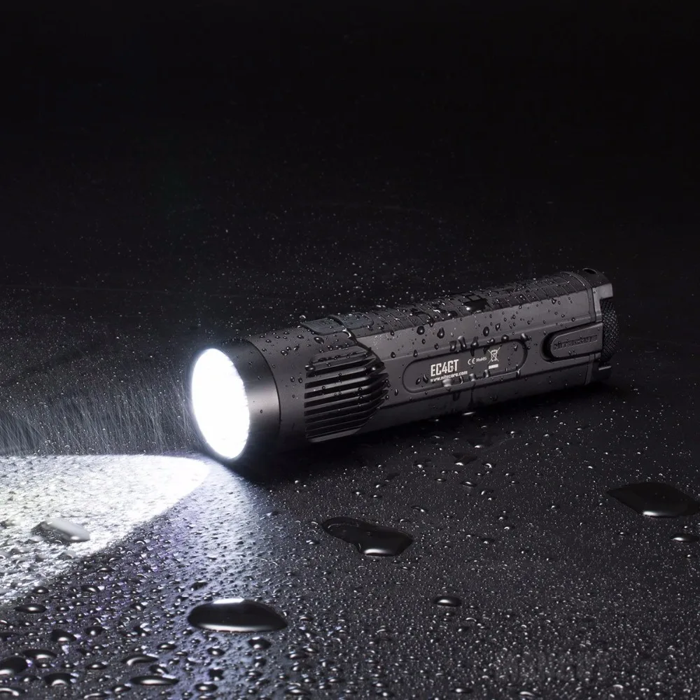 Портативный фонарик NITECORE EC4GT 1000 люмен для охоты кемпинга без аккумулятора|hunting