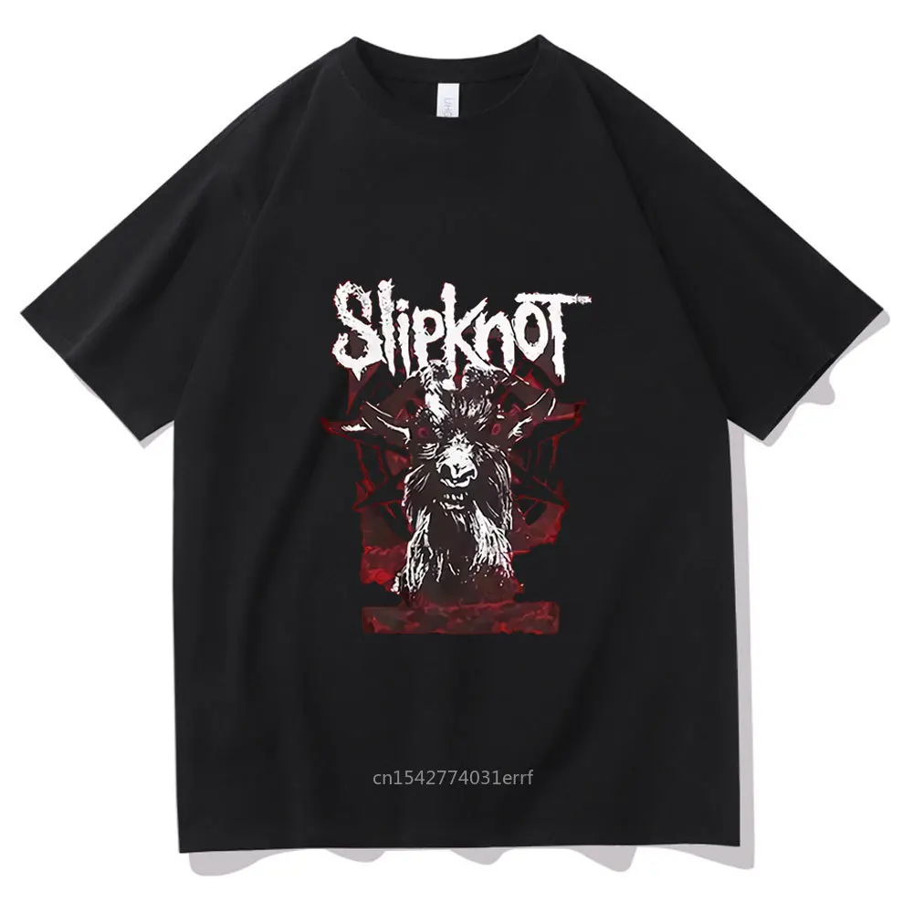

Футболка с принтом готовиться к Hell Tour, футболка с рок-группой Slipknot, футболки из тяжелого металла, свободные топы с коротким рукавом