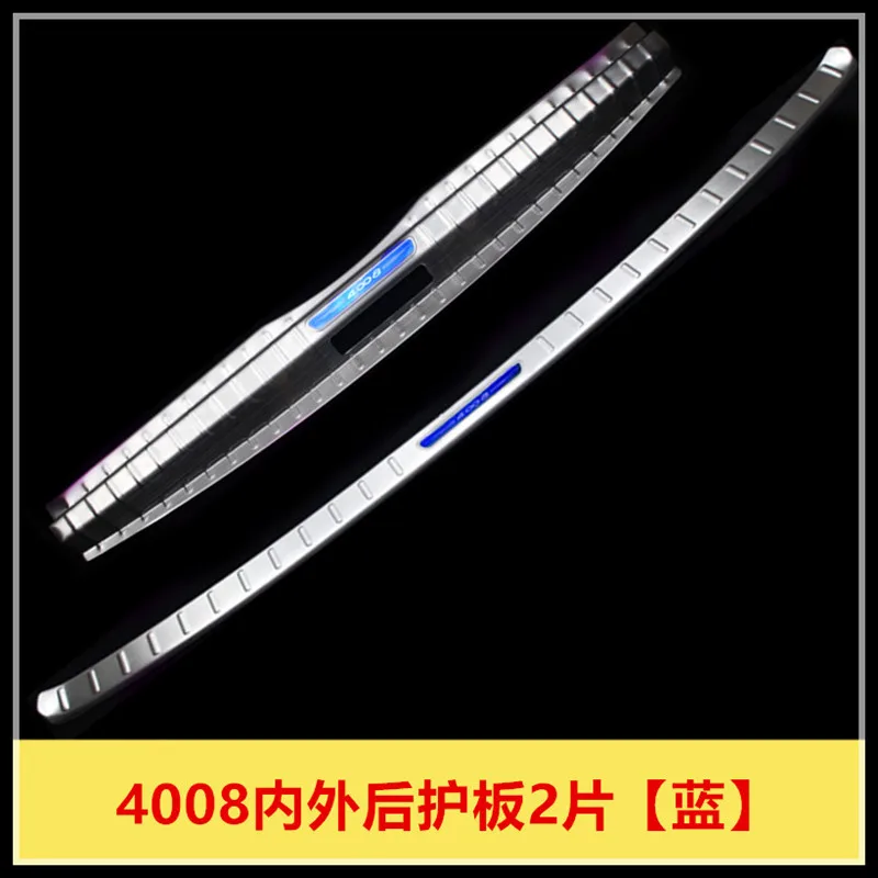 Защитная Накладка на порог для заднего бампера из нержавеющей стали 10