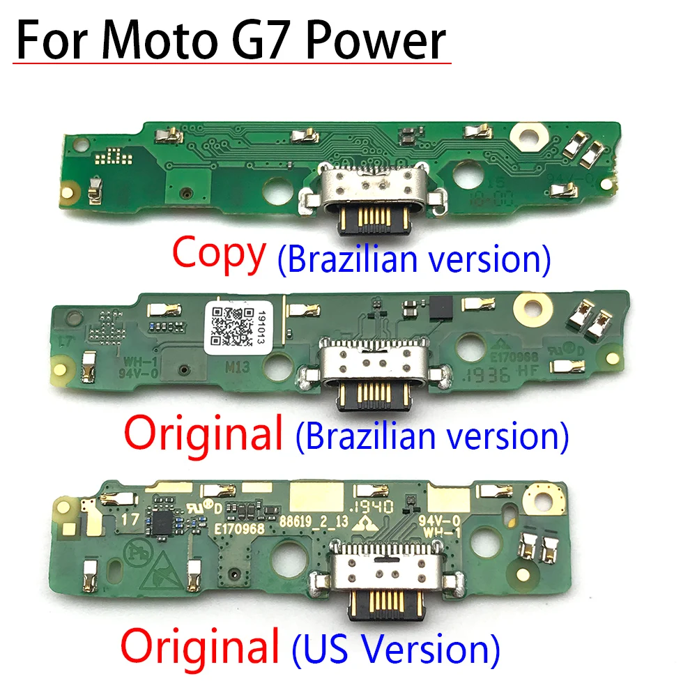 Оригинальный зарядный USB порт для Motorola Moto G7 док разъем микрофона гибкий кабель