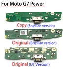 Оригинальный USB-порт для зарядки для Motorola Moto G7, микрофонная док-станция с разъемом, гибкий кабель, запасные части