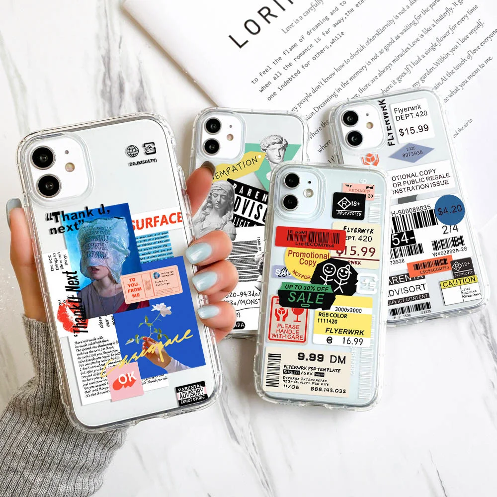 Transparent IPhone 11 Case Soft Silicon Fundas For IPhone 11 12 13 Pro Max XR X XS Max 8 7 6 6s Plus SE 2020 12 Mini Back Covers
