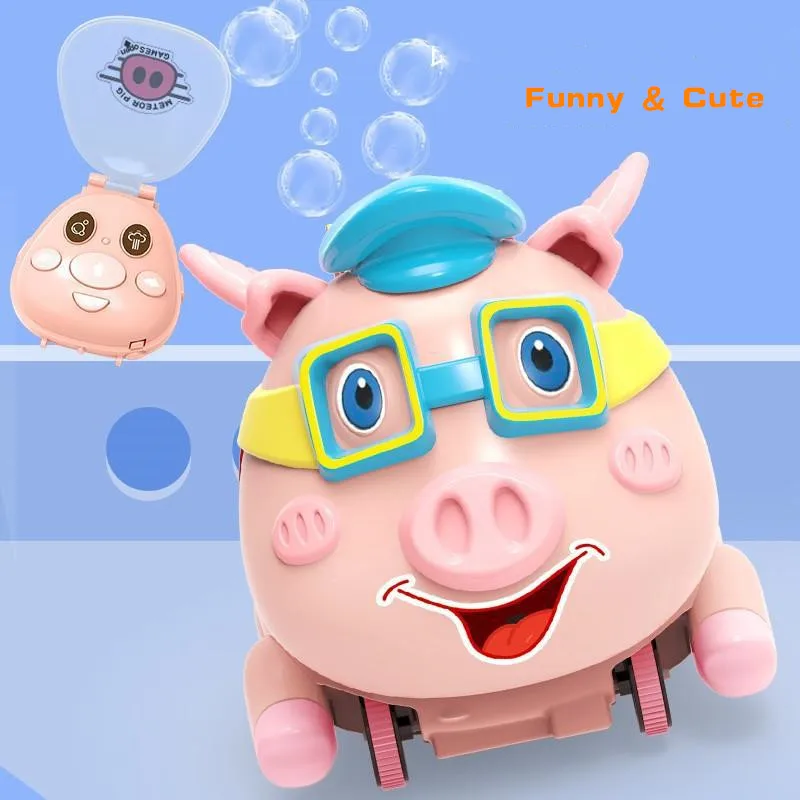 Creative Remote-controlled Toys for Children Cartoon Kids Watch Spray Bubble Web Celebrity Music Pig Educational Toy | Игрушки и хобби