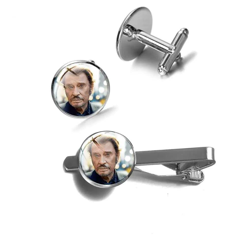 Сувенирные Запонки И Зажимы Для Галстука в стиле рок-звезды Джонни Хелли ручная