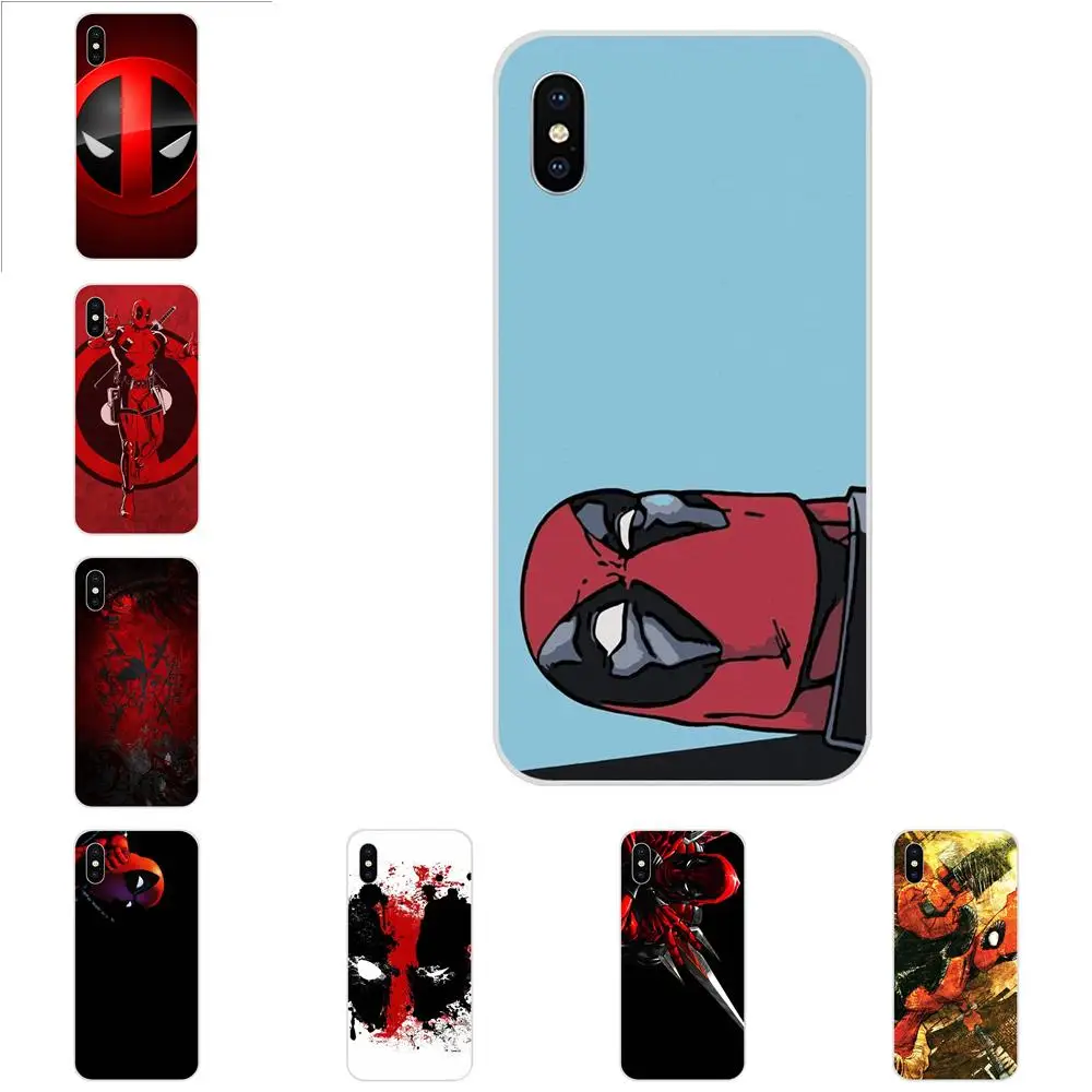 Красный гранж красный Дэдпул комиксы Marvel для Huawei Honor Nova Примечание 5 5I 8A 8X10 Pro 9X Moto G