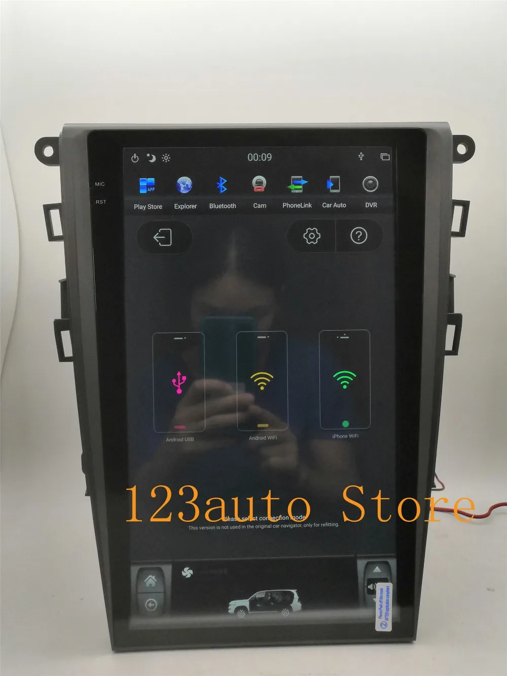 13,6 ''вертикальный экран Tesla стиль Android 8,1 автомобильный DVD gps PX6 NAVI для Ford Mondeo Fusion MK5 2013
