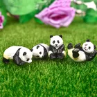 4 шт.компл. Милая панда мох микро Ландшафтный Террариум фигурка украшения Смола Смешные панды Младенцы украшение для сказочного сада миниатюра