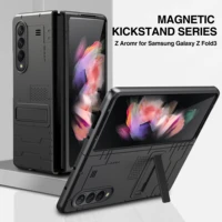 for samsung galaxy z fold 3 full protection foldable case for galaxy zfold3 z fold3 5g w22 shockproof cover with kickstand