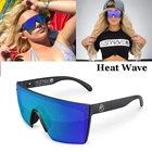 2021 Shield heat солнечные очки волны мужские брендовые дизайнерские зеркальные солнцезащитные очки в стиле ретро для женщин мужские роскошные Винтажные Солнцезащитные очки женские Oculos