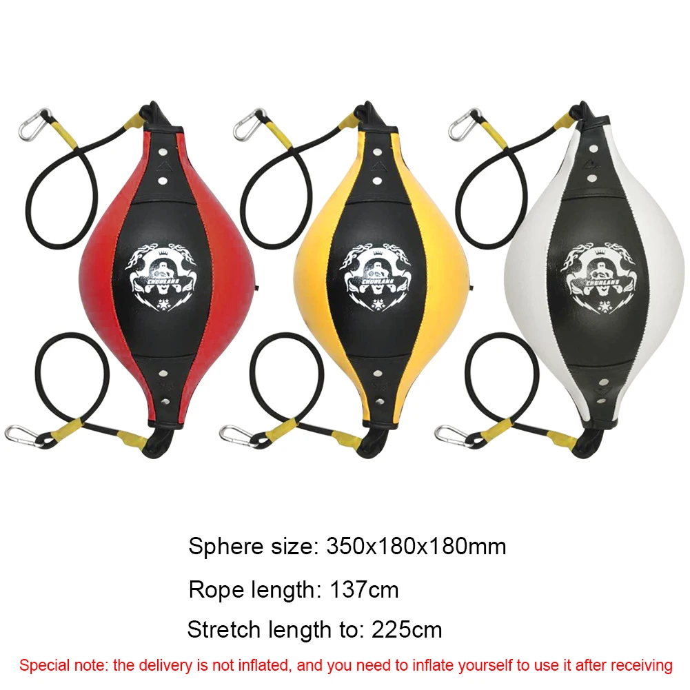 

Punching Ball PU Pear Boxing Bag Reflex Double End Boxing Dodge Speed Ball Inflatable Floor to Ceiling Punching Bag