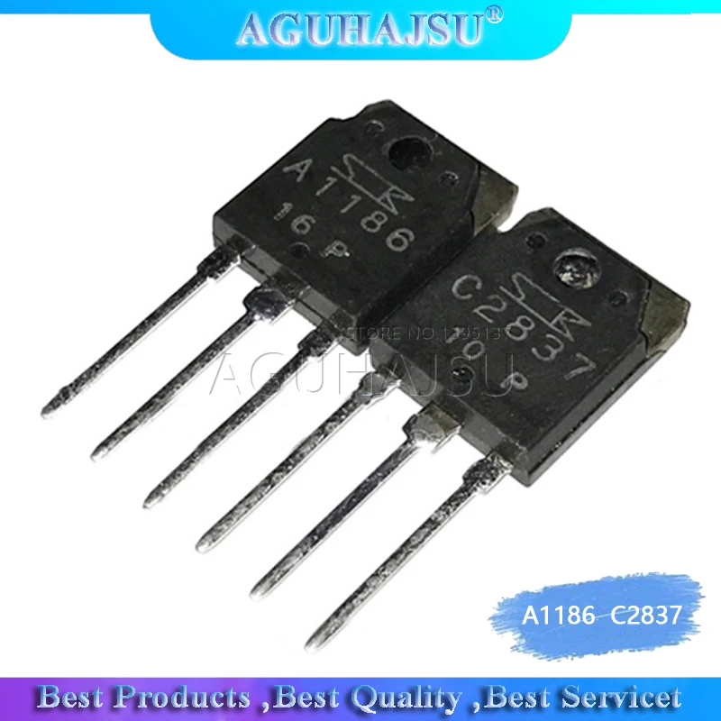 2 шт. A1186 C2837 2SA1186 = 1 2SC2837 3 6 детской|to-3p| |