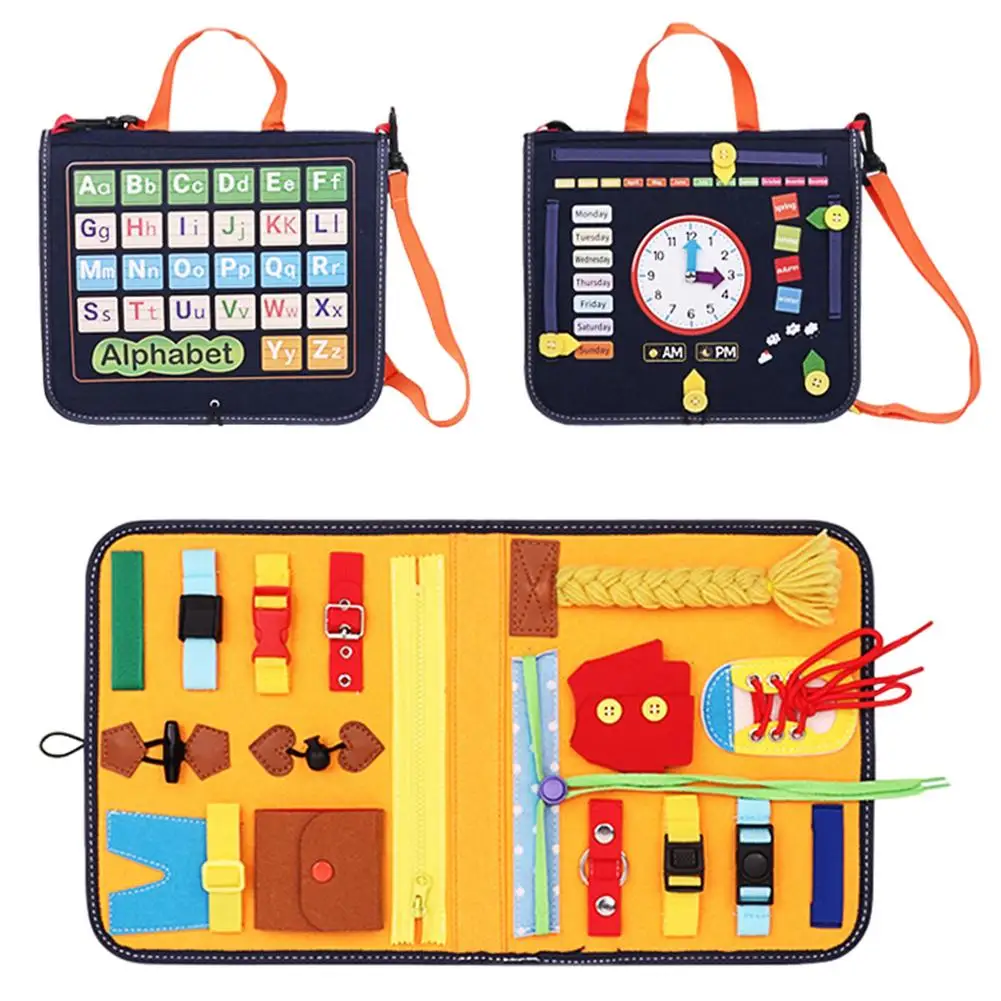 

Felt Learning Board Educational Toy For Toddler Baby Learning Board Education Edition Early Childhood Dressing Board