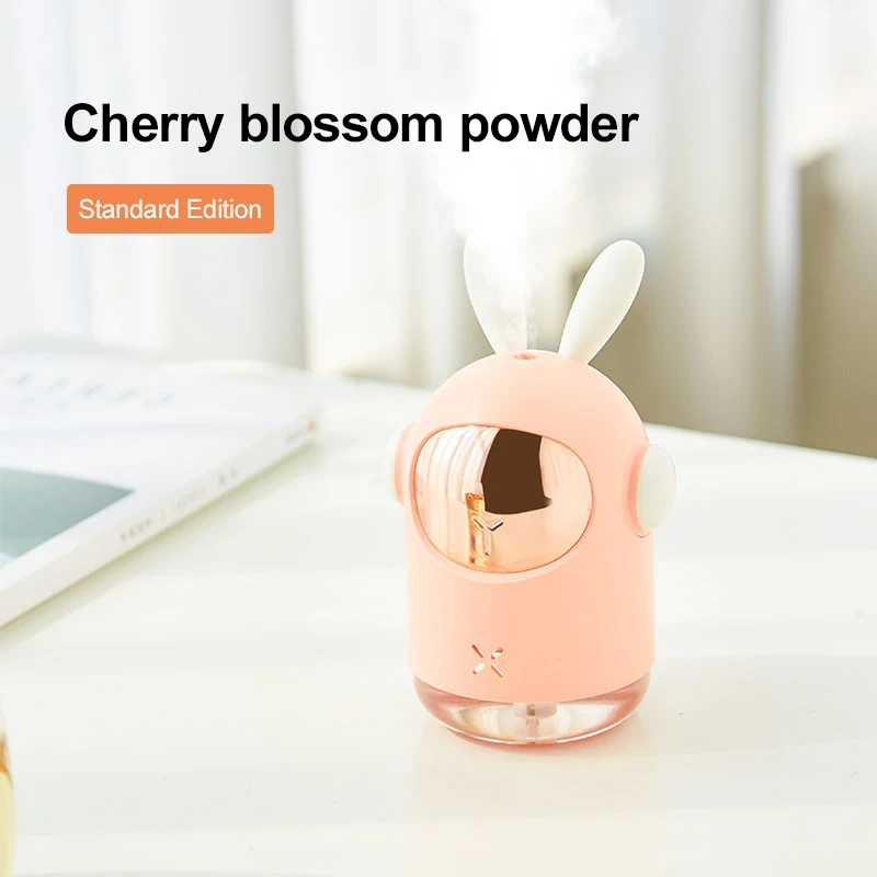

300ml Air Diffuser Usb Capacity Small Portable Humidifier For Home Bedroom Humidifier USB Space Rabbit Desktop Office Humidifier