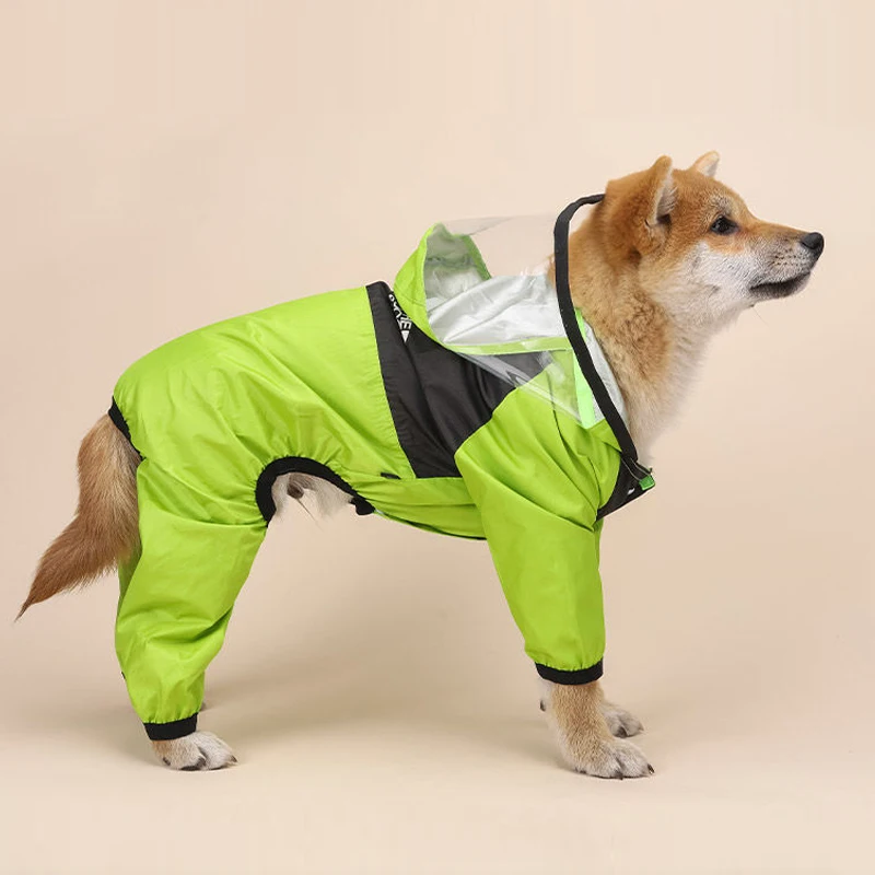 

High Quality New Pet Dog Waterproof Raincoat Jumpsuit Rain Coat Sunscreen Dog Outdoor Clothes Jacket for Small Dog Pet Supplies
