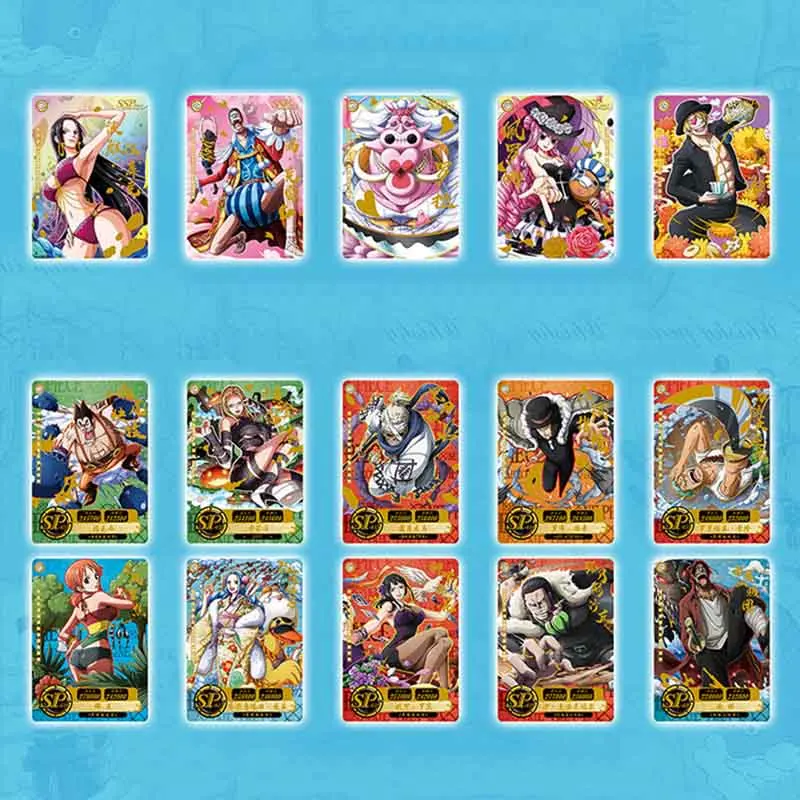 Cartas de papel de One Piece Luffy Roronoa Sanji Nami, cartas de un juego, colecci&oacute;n de Personaje de Anime para ni&ntilde;os, juguete de cartas de juego para chico-4