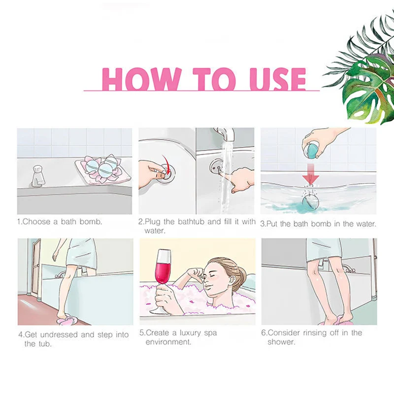 1 шт. органический шарик соли для ванны натуральные пузыри бомбочки шар Роза