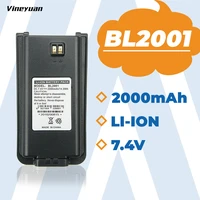 hyt bl2001 battery 7 4v 2000mah li ion replacement battery for tc 610 tc 610p tc 618 tc 620 tc 626 two way radio battery