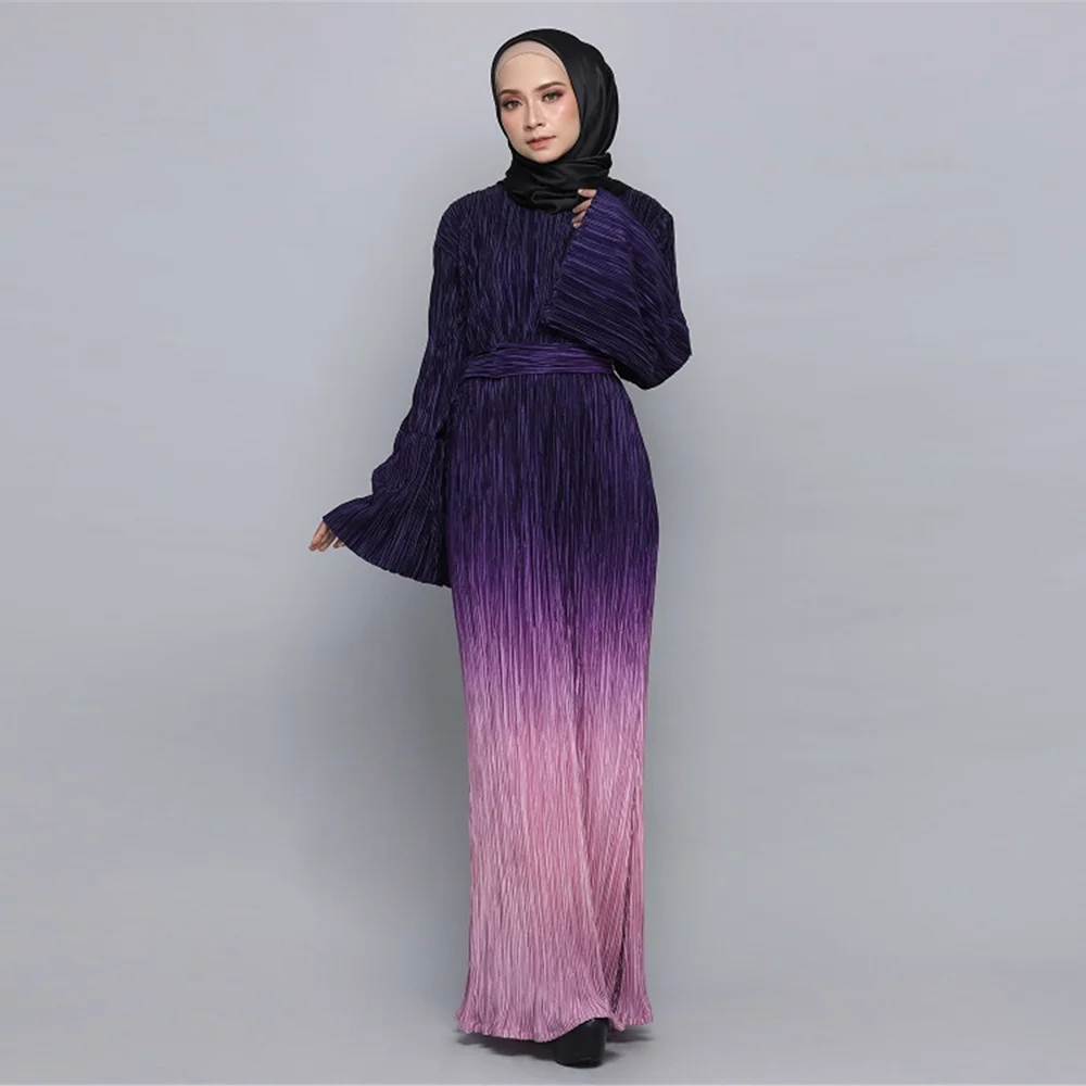 

Eid Mubarak Muslim Dress Fashion Dubai Abaya Turkey Hijab Dress Kaftan Caftan Islam Clothing Abayas for Women Robe Musulmane