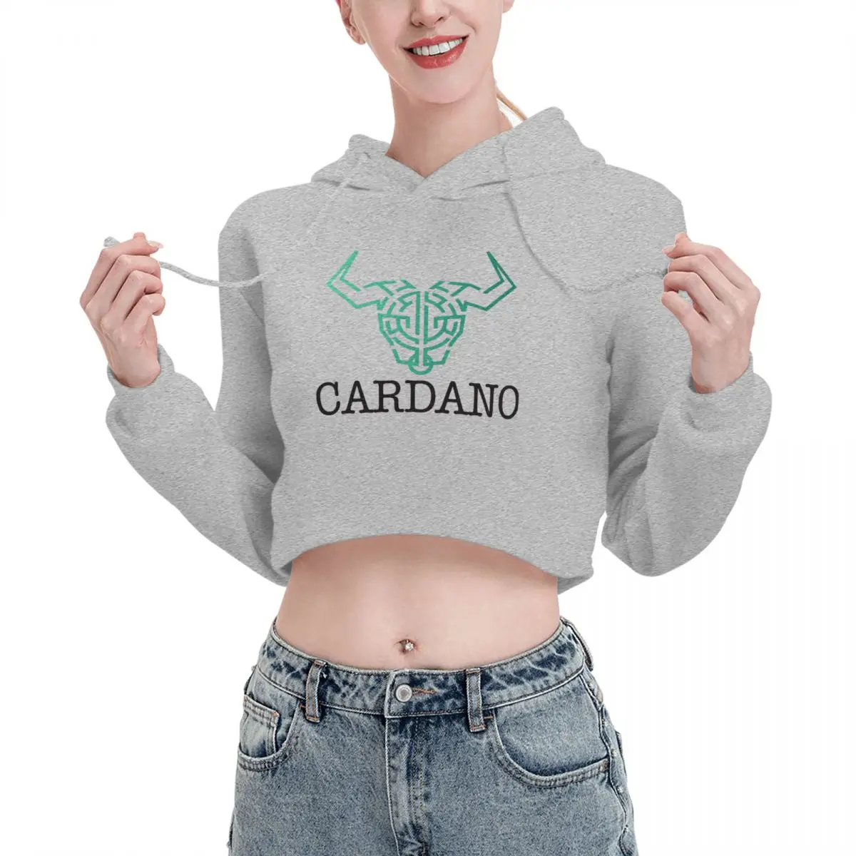 

Open navel Cat Ear Hoodie Sweater Cardanodaedalus Triblend Hooded rope Humor Graphic sexy Print Accepted pullover