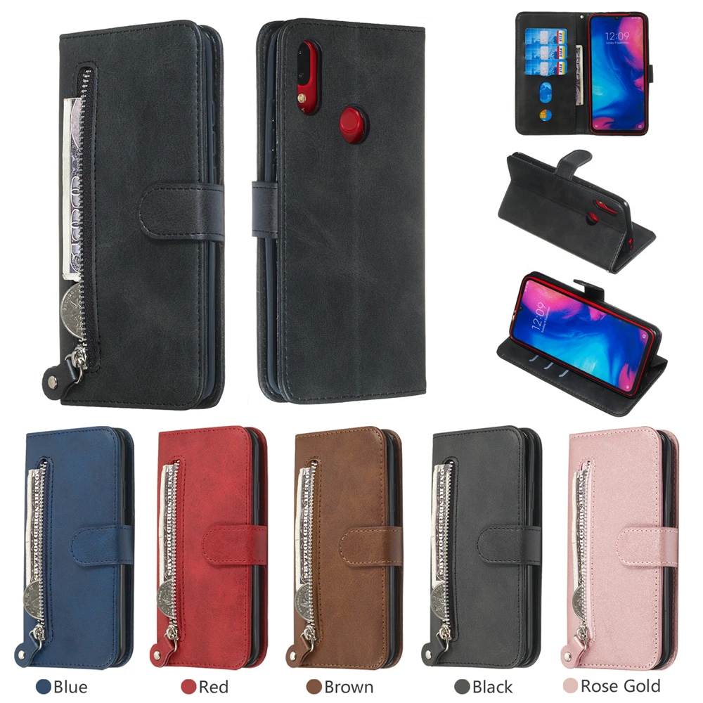 Для Xiao mi Red K20 Pro 6 Y3 7 Note 9T A2 Lite PU кожаный чехол кошелек однотонная телячья Обложка