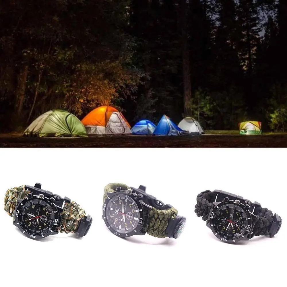 Многофункциональные часы тактический Браслет Открытый Кемпинг лодки Охота