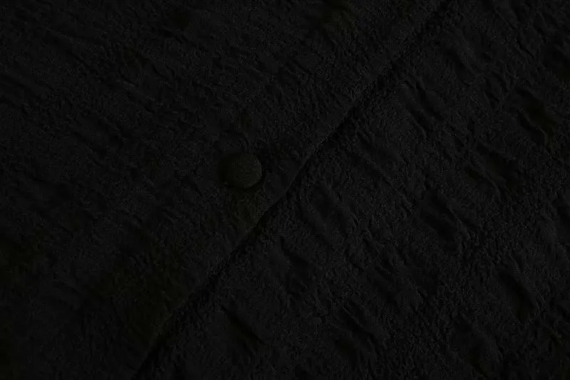 

Elegant Women Solid Black Dress 2021 Fashion Ladies Lantern Sleeve Dresses Chic Female Sweet Button Patchwork Long Dress