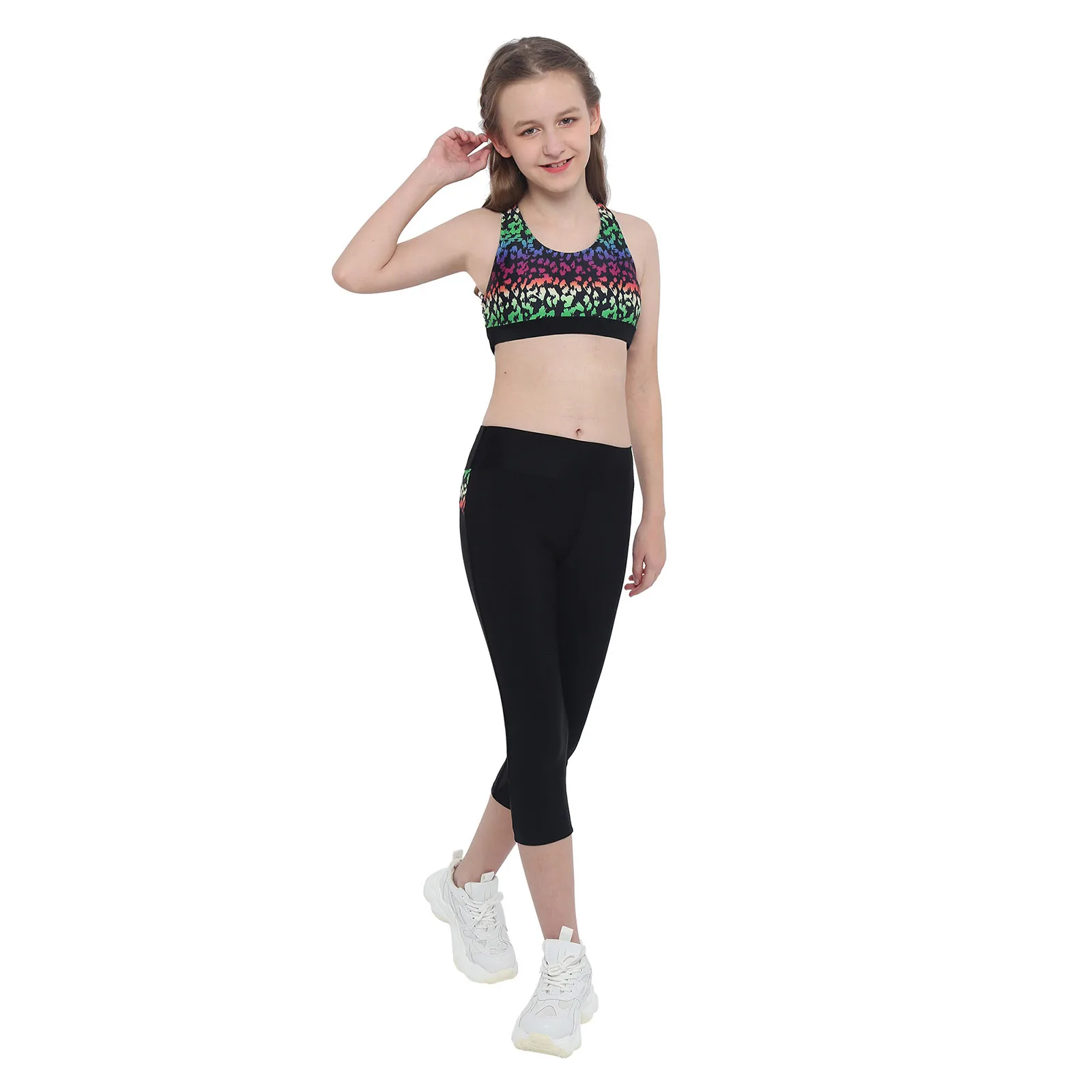 2 предмета детское платье для девочек с принтом спортивный костюм без рукавов