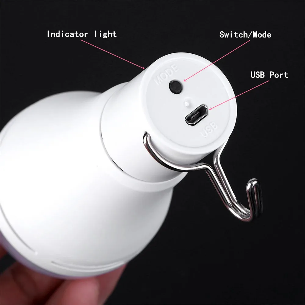 9 Вт 5 режимов Светодиодный заряжаемая Светодиодная лампа портативная солнечная