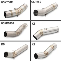 for suzuki gsxr6007501000 medium and small rk5k6k7k8k9 refitted stainless steel mid section elbow motorcycle sports car