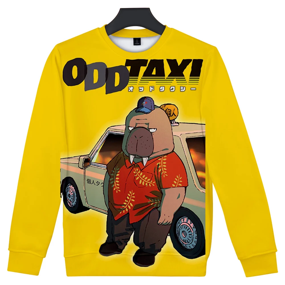 

Толстовка мужская с капюшоном и круглым вырезом, свитшот с рисунком 3D в стиле аниме «необычное такси», уличная одежда в стиле Харадзюку, спо...