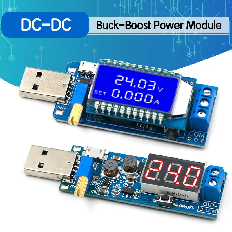 DC-DC 5V до 3 5 V / 12V USB Шаг вверх/вниз Питание Модуль Регулируемый повышающий
