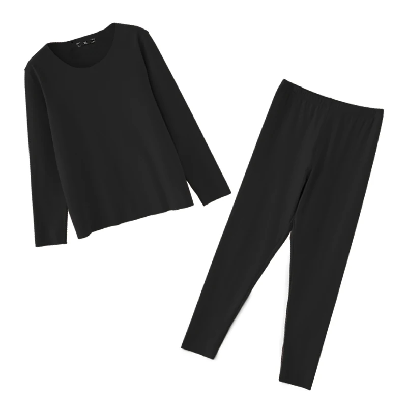 

Detong fiber thermal underwear large size women's self-heating long Johns two-piece set 2212