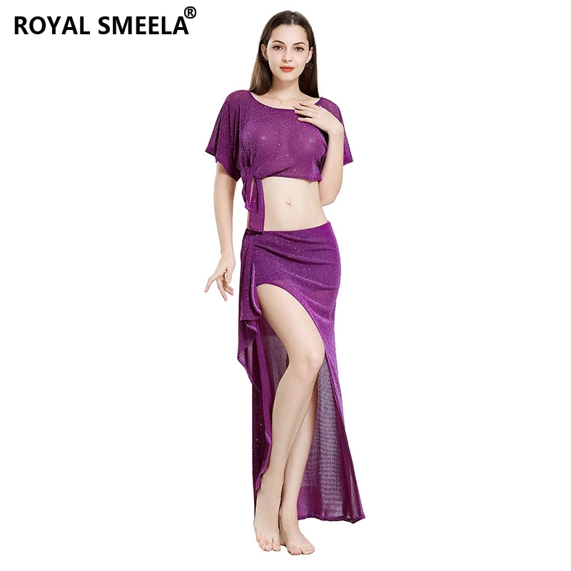 Костюм для танца живота женский летний с юбкой топ | Тематическая одежда и