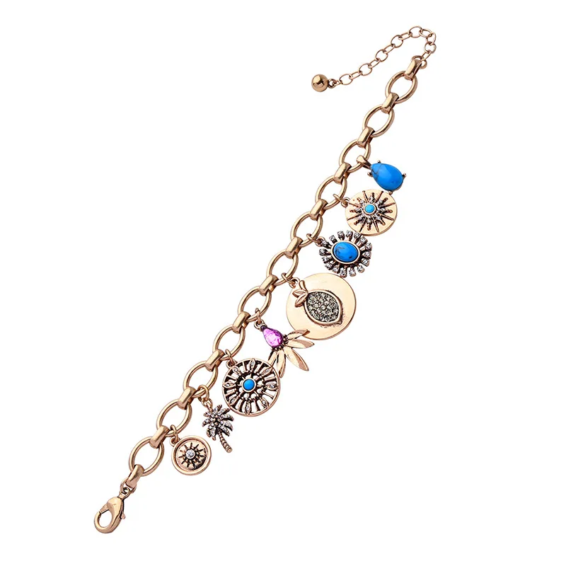 

Devil's Eye Water Drop Geometry Crystal Bracelet Women Trendy Charm Bracelet & Bangle