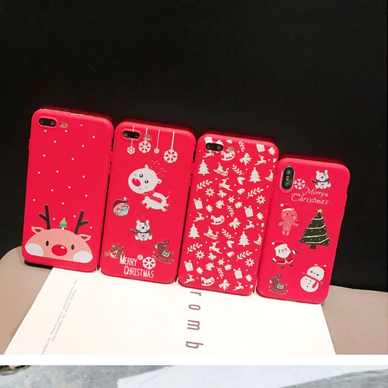 Рождественский подарок чехол для мобильного телефона iPhone 7 8 Plus Xr 11 Pro X XS MAX Модный 6