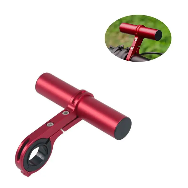 

20CM Aluminum Alloy Fiber Bicycle Handlebar Extender Mountain Bike Bicycle Front Light Bracket Lamp Flashlight Accessories