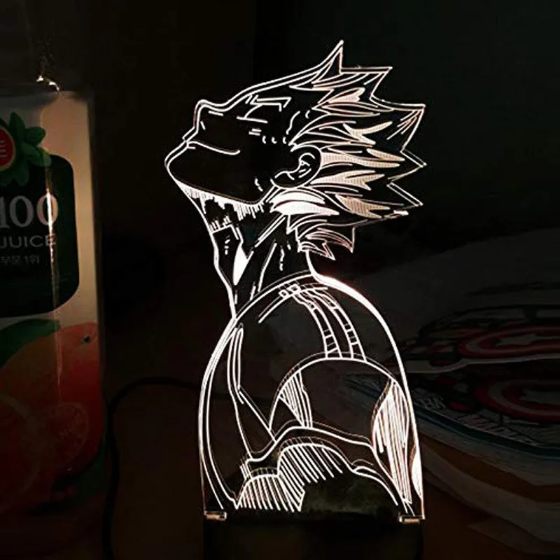 Haikyu! Светодиодный ночсветильник аниме Kozume Kenma лампа для спальни декор светильник