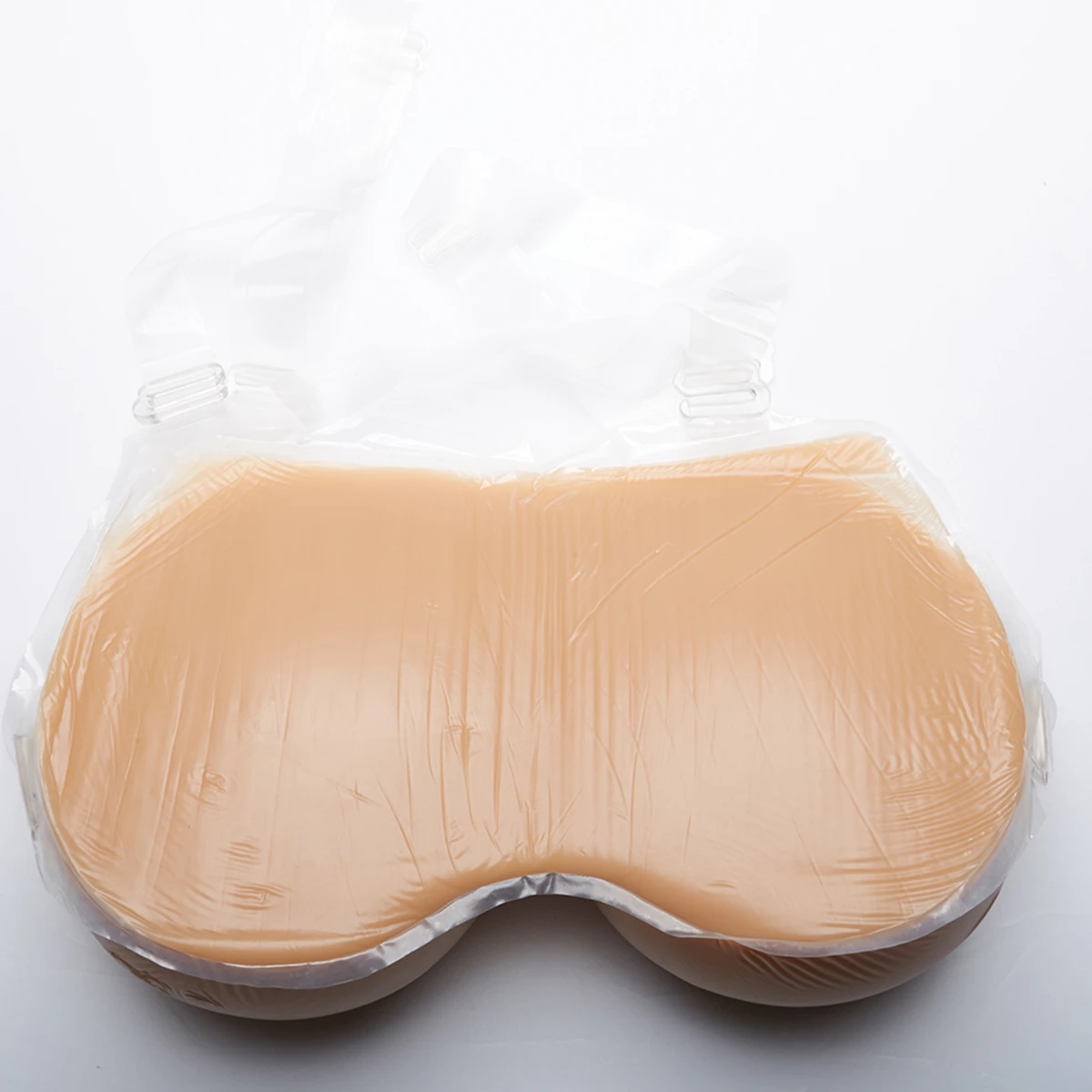 

1200g D Cup Suntan fake silicone breast Artificial So Huge Crossdress Silicone Fake Breast Forms With Straps For Men