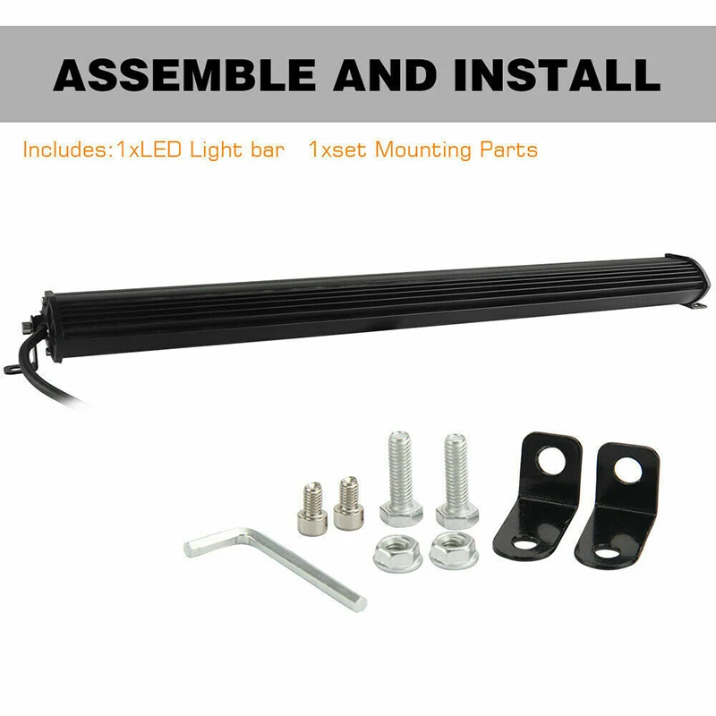 20 дюймов 1200 Вт лента лампа белого светильник светодиодный бар однорядные