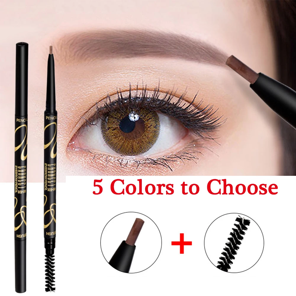 Очень тонкий карандаш для бровей натуральный долговечный водостойкий и